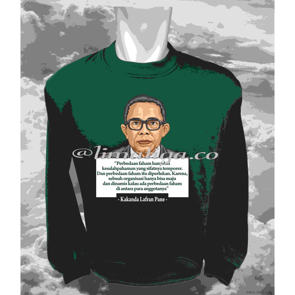 Jaket Sweater Crewneck HMI Bahan Fleece Gramasi 80 Cocok Untuk Hadiah Kado Kanda Yunda Free Design S