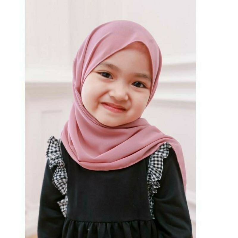 HIJAB/JILBAB/KERUDUNG PASHMINA TALI DIAMOND ANAK USIA 4-12 TAHUN UK 150X50