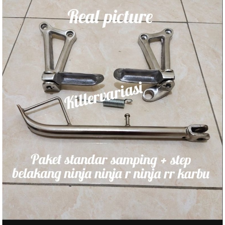 paket standar samping ninja + step belakang ninja ninja r ninja rr ukuran 30 cm ring 18 barang sesuai foto