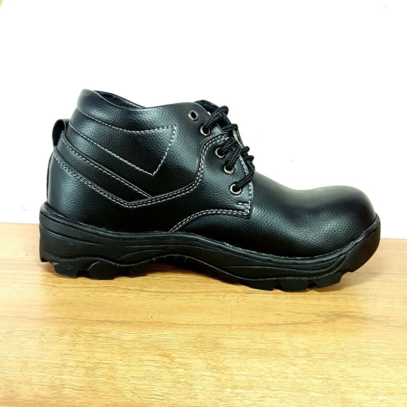 Jual Sepatu Safety Boots Ujung Besi Edmundo Black - Kerja Mekanik ...