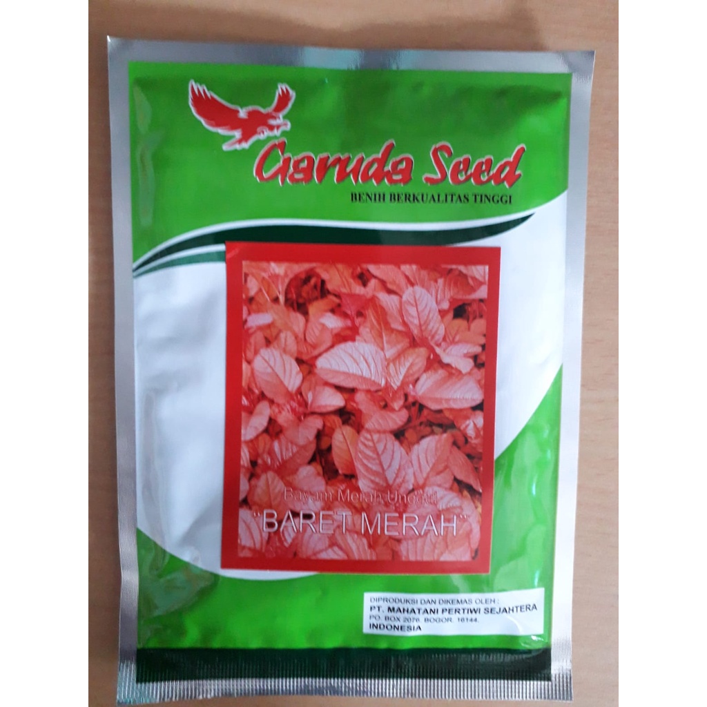 Benih/Bibit Bayam Merah Unggul &quot;BARET MERAH&quot; 50 gr Garuda Seed