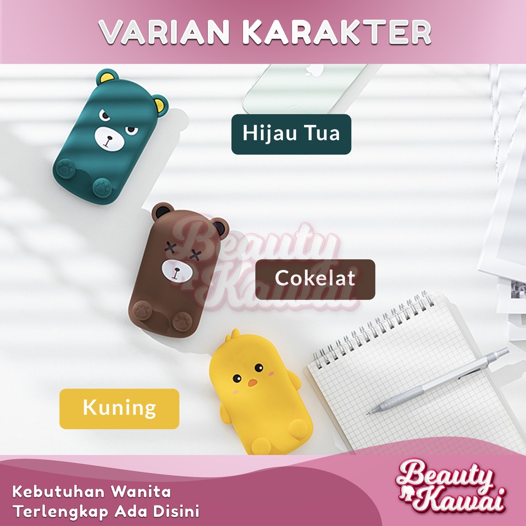 Dudukan Hp Karakter Kartun Phone Holder Stand Meja Foldable 3 Warna