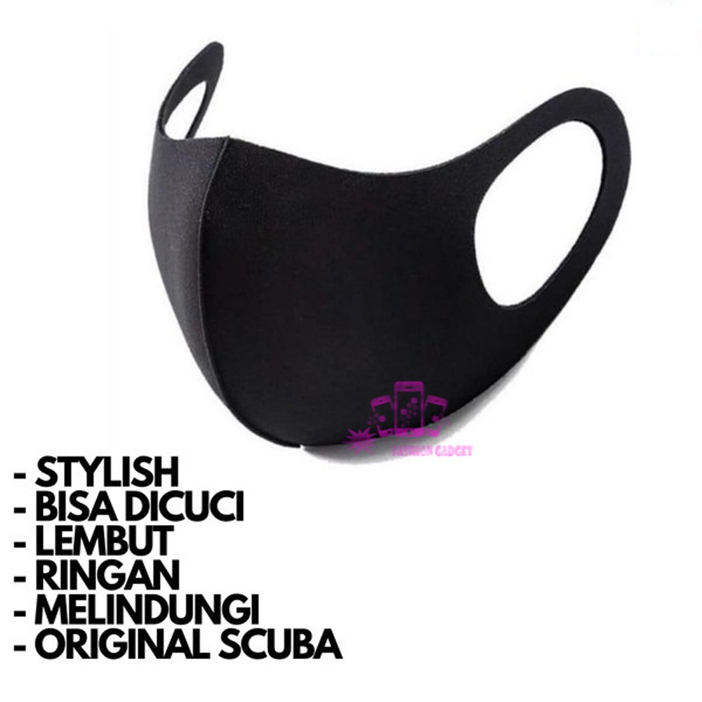 Masker Skuba / Masker Debu / Masker Scuba / Masker kpop ala korea / Masker kekinian 1 Pcs WARNA ACAK