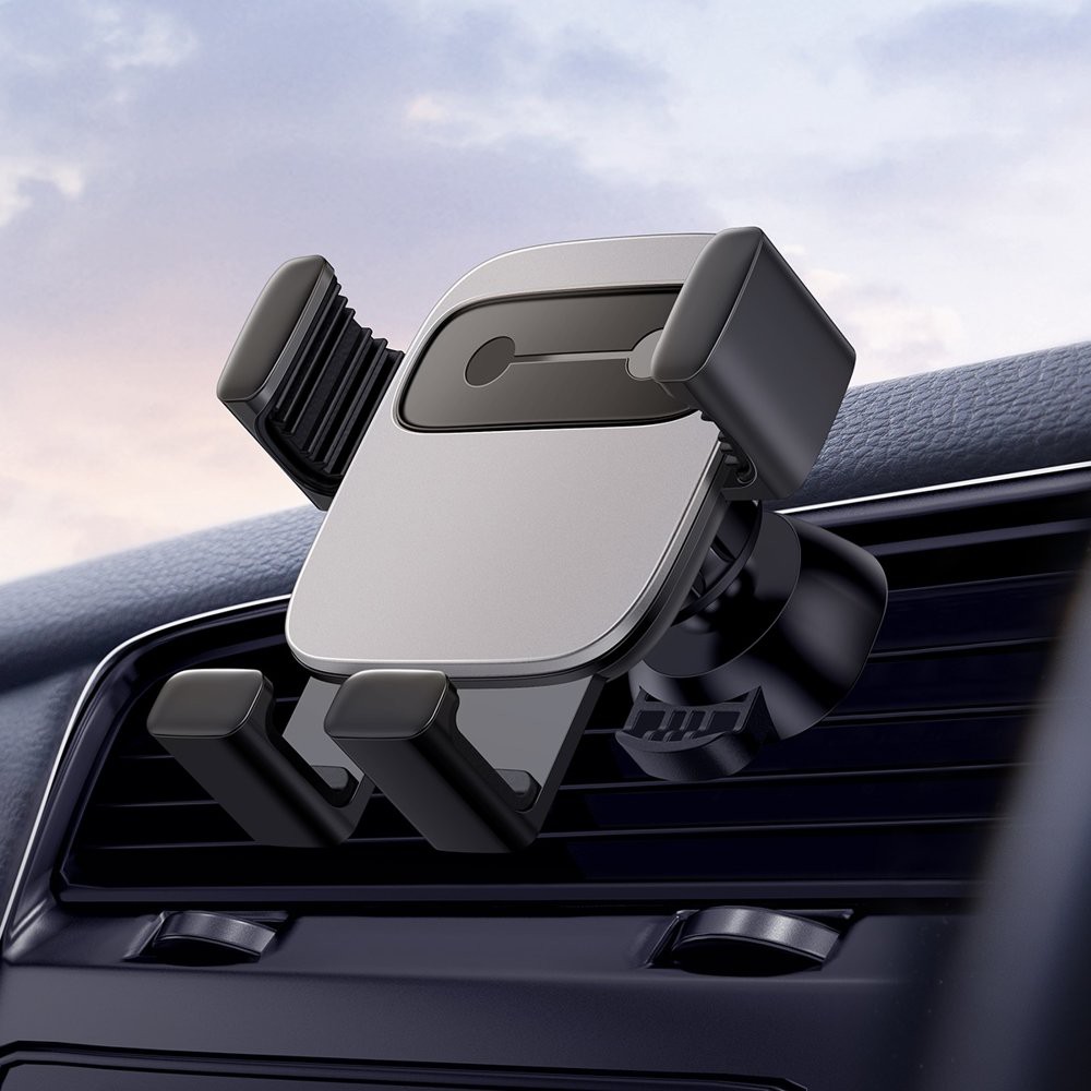 BASEUS ORIGINAL Car Holder Air Vent Cube Gravity Mobile Phone Mount Mobil Universal GPS AC Lobang