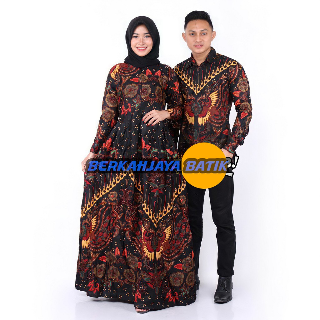 Berkah Couple - Sania Ruffle Batik Couple Garansi Termurah Shopee - BATIK MODERN SOLO BSWART