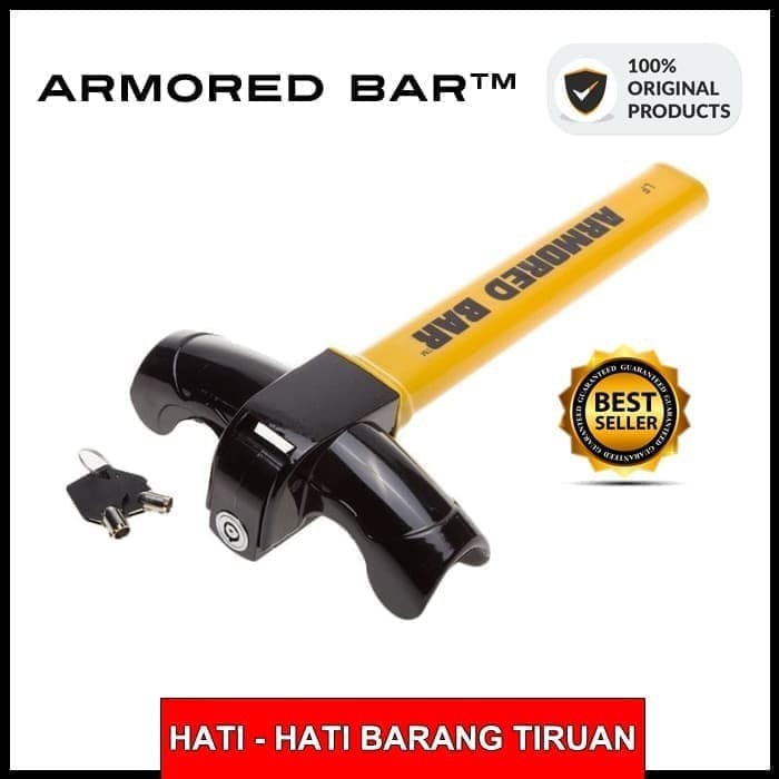 Kunci Stir Setir Pengaman Mobil T Armored Bar Original