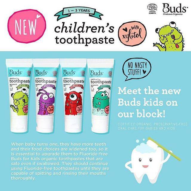 Buds for Kids Children's Toothpaste dengan Xylitol (for 1 - 3 years)