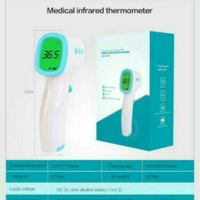 Termometer Badan Infrared Digital Gun Thermometer Bayi ZF001 Non Contact Infra merah