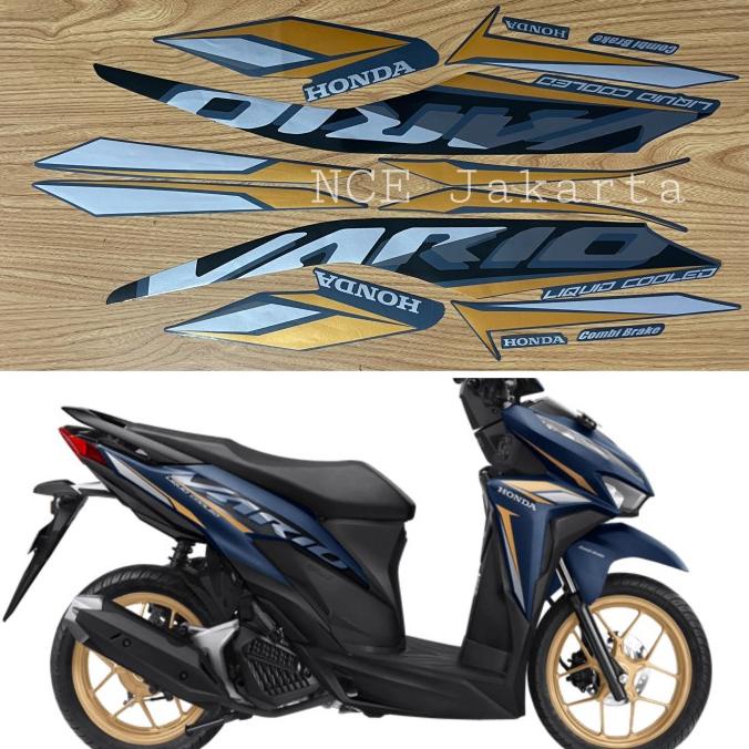 STIKER STRIPING VARIO 125 2021 BIRU MATTE BLUE ncest17