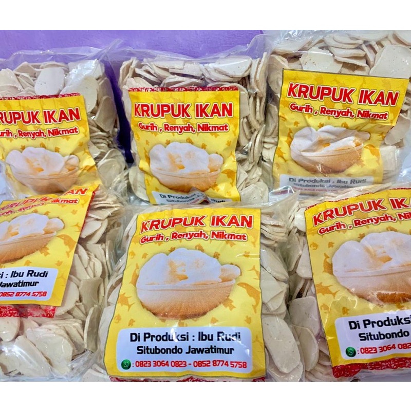 

krupuk ikan (kecil) asli situbondo jawa timur