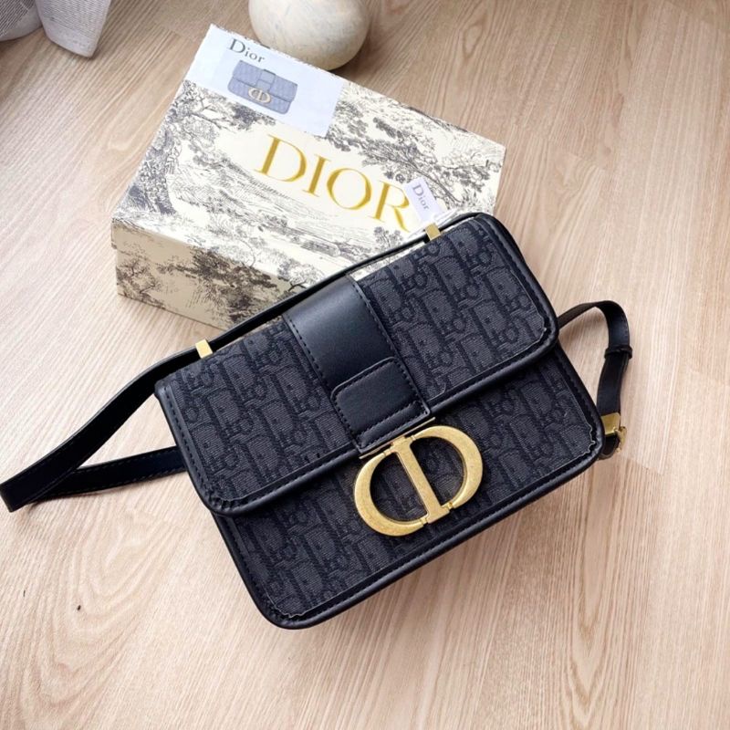 TAS SELEMPANG CD MONTAIGNE KANVAS HITAM PREMIUM MURAH | ESCAPELOOK.ID
