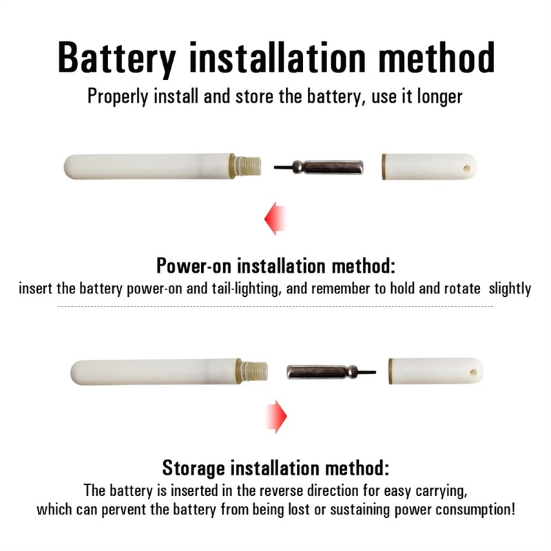 Tongkat Pancing Dua Warna Tahan Air Dengan Lampu LED