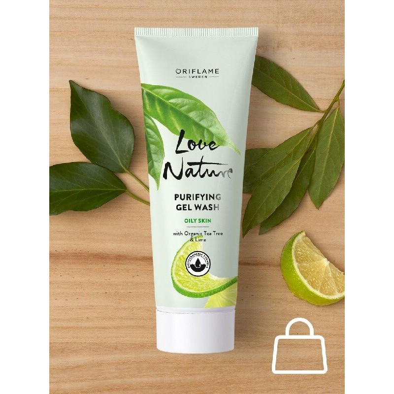 manfaat love nature purifying gel wash with organic tea tree & lime