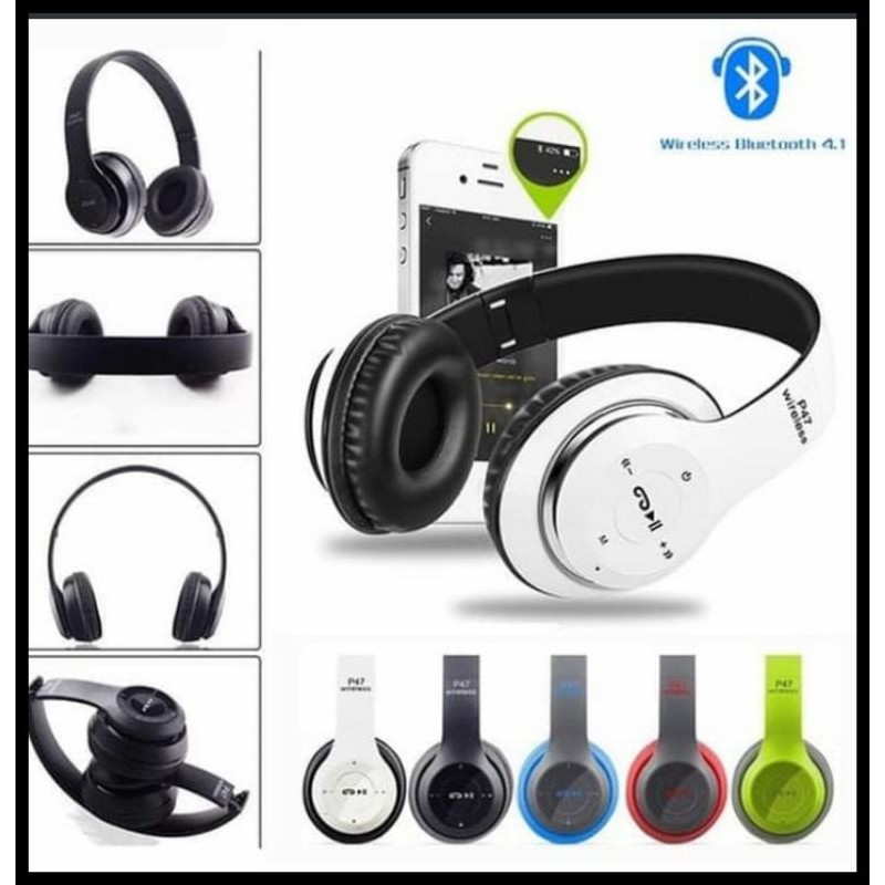 P47 HEADPHONE WIRELESS BLUETOOTH STEREO 5.0+EDR