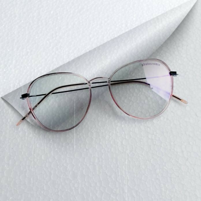 KACAMATA PHOTOCROMIC FREM TITANIUM 2190 BLUERAY ANTIRADIASI OPTIK ASLI WANITA PRIA
