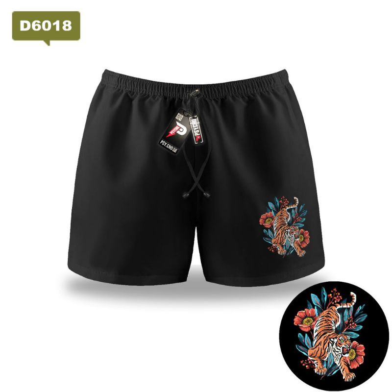 BOXER HITAM - BOXER SURFING HITAM MOTIF / BOXER PANTAI PRIA WANITA / BOXER HITAM MOTIF TERBARU