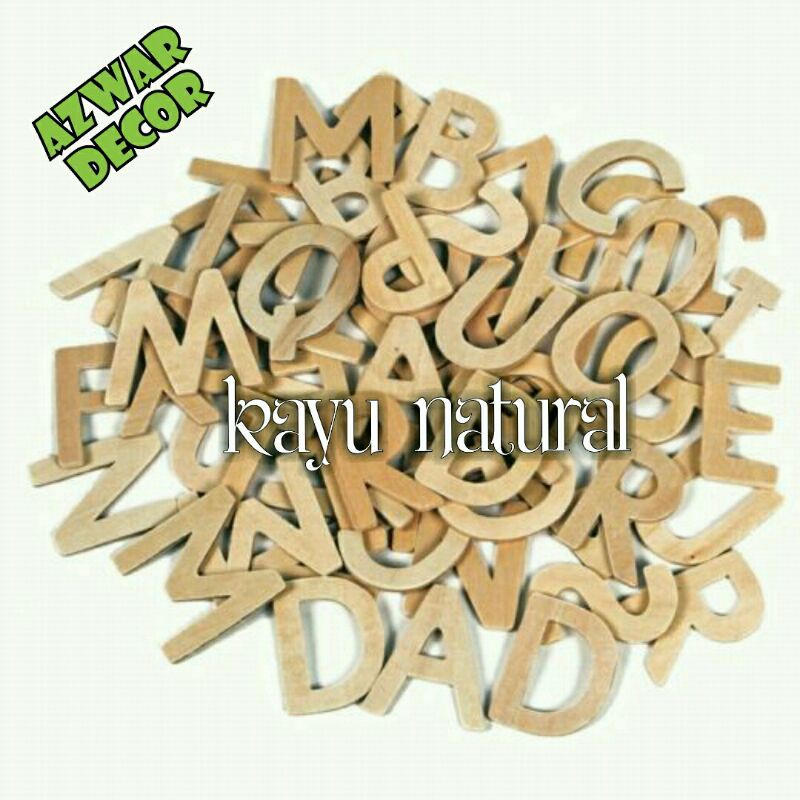 huruf timbul kayu