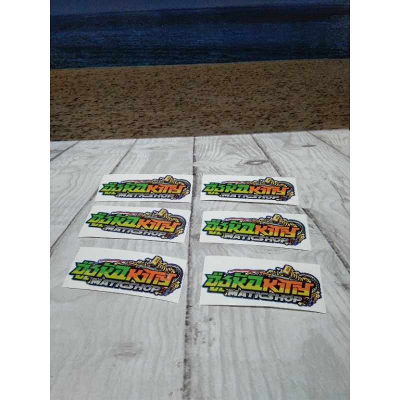 Sticker Toko Aska Kitty Matic Shop Print cut