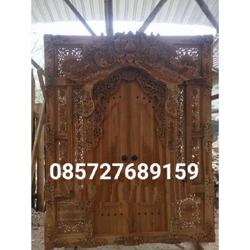 pintu gebyok motif Bali 2 meter