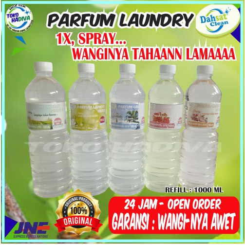 COD_PARFUM LAUNDRY PEWANGI PAKAIAN LAUNDRY 1000 ML DAHSAT CLEAN GRADE A,1X SPRAY WANGINYA TAHAN LAMA