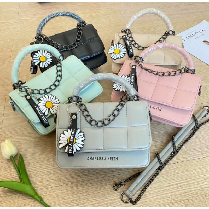 Tas CK MINISO CK TAS MINISO SELEMPANG CK TAS CEWE TAS WANITA TAS RANTAI SLINGBAG CK SLINBAG RANTAI S