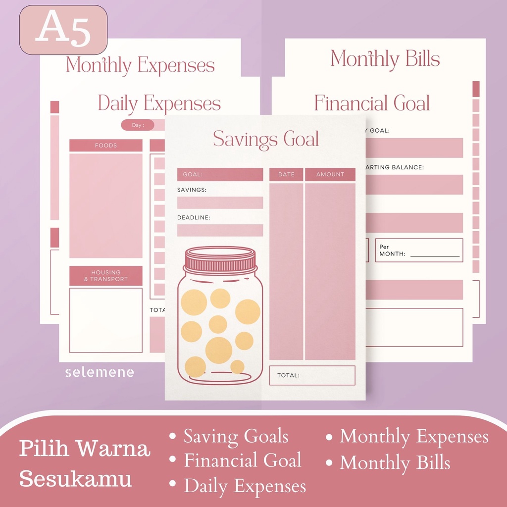 

UANG PLANNER FAMILY BUDGET PLANNER FINANCIAL PLANNER Loose Leaf
