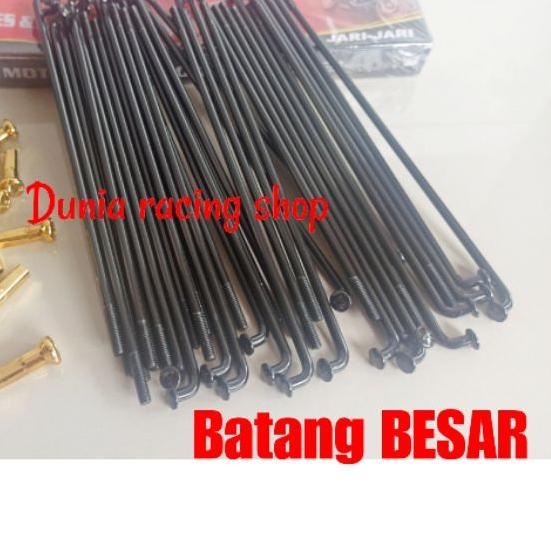 ⅍ Jari jari jeruji model TDR Hitam Gold pemakain ring 14 16 17 18 ukuran lengkap ☟