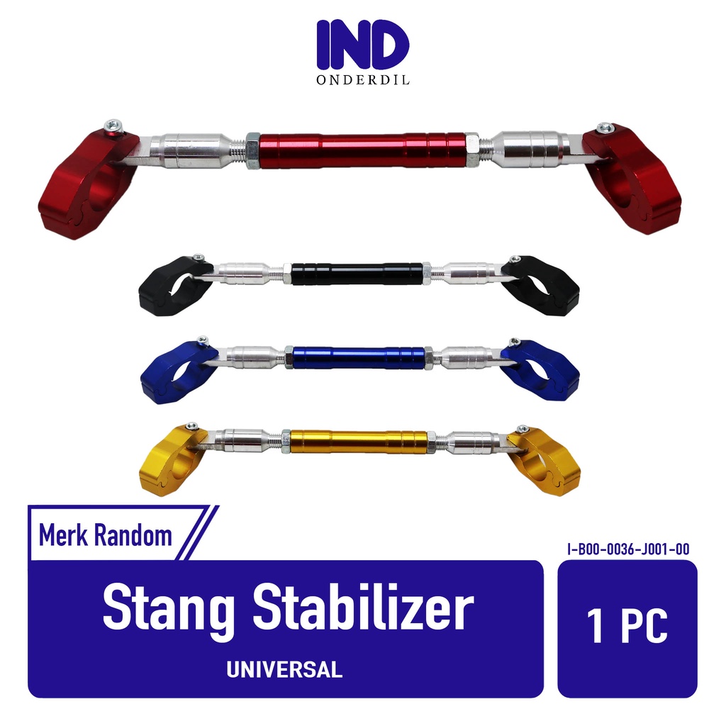 Palang-Stabilizer-Stabillizer-Stabil-Stabiliser Stang-Setang CNC Bisa Diatur Universal-Untuk Semua Jenis Motor Hitam-Emas-Biru-Merah