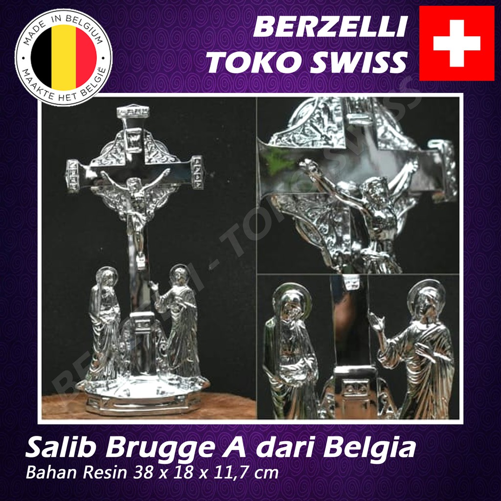 Salib Brugge A dari Belgia Bahan Resin