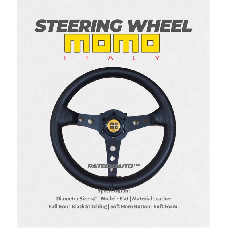 MOMO FUTURA STEERING WHEEL-STIR MOBIL RACING MOMO FUTURA CLASSIC-SETIR MOMO CLASSIC-SETIR RACING