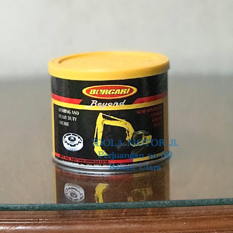 Gemuk burgari beyond bearing and heavy duty grease warna bening 210 gr