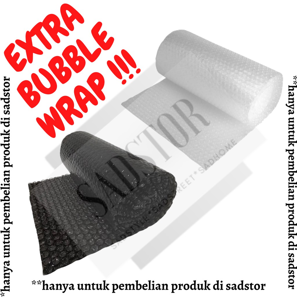 

EXTRA BUBBLE WRAP/TAMBAHAN BUBBLE WRAP SUPAYA AMAN PADA PEMBELIAN PRODUK