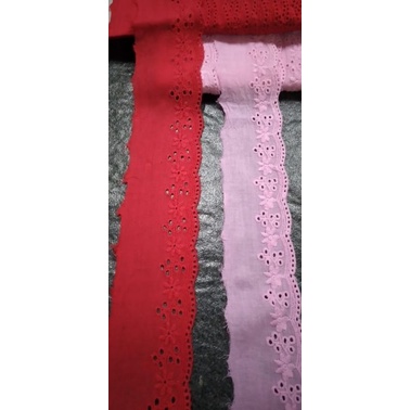 renda katun Jepang lebar 4,5cm