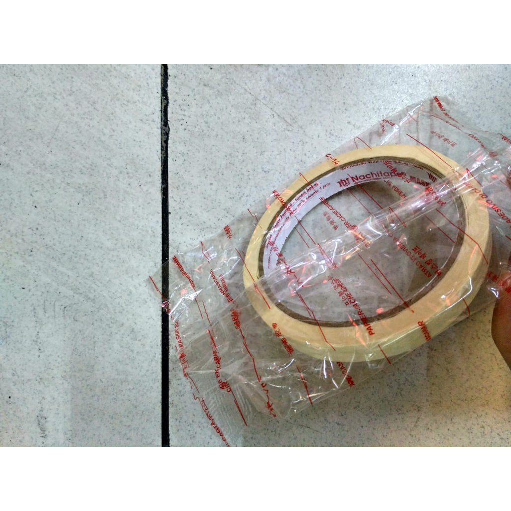 Masking Tape NACHI 12 mm x 20Yard Lakban Kertas Nachi 12mm x 20 Yard Isolasi Kertas nachi 12 mm