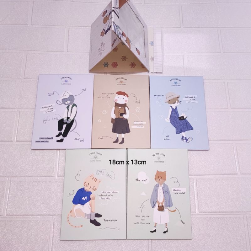 Cermin Lipat Cover Lucu / Kaca Lipat Buku Portable-6