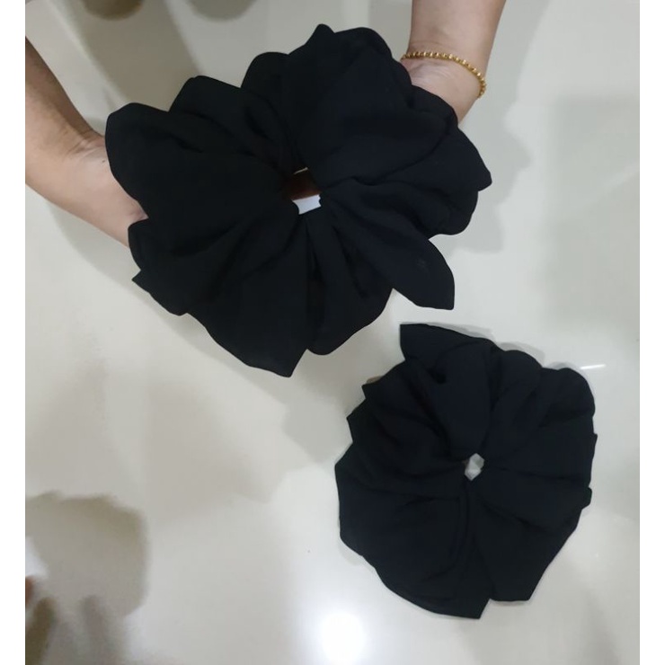 SCRUNCHIE HITAM INNER JUMBO CEPOL CIPUT