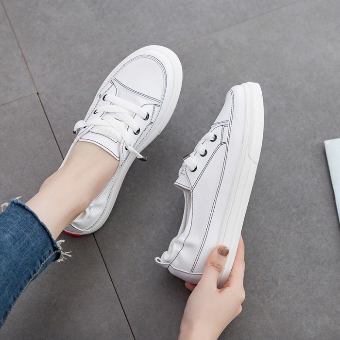 READY Import Wanita Sepatu Import Kekinian Wanita Sepatu Putih Cewek Keren K TERLARIS