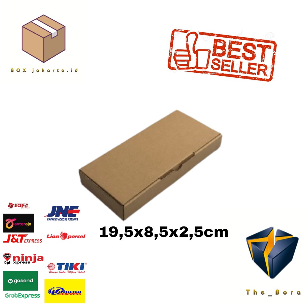 

Kardus karton uk.19,5x8,5x2,5 cm...die cut box kotak - Aksesoris - dll