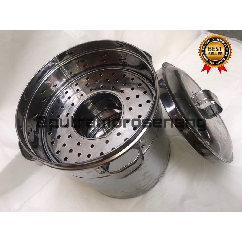 Dandang Panci Bakso Stainless ukuran 24 cm Termurah