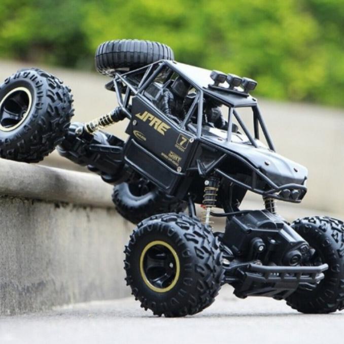 Mobil rc remote control 6241 Rock Crawler 1:16 JPRE USB charger Hitam