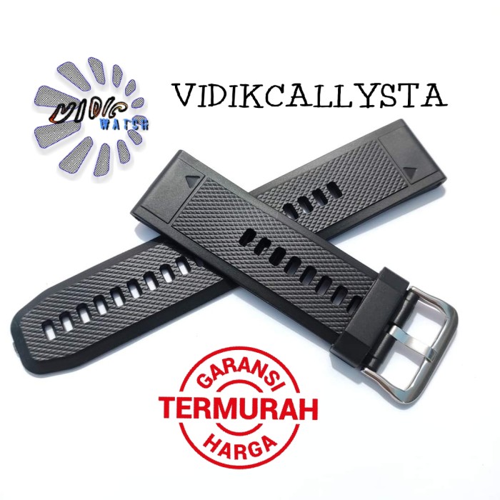 Strap Smartwatch 22mm 24mm Tali Karet Rubber Jam Tangan bagus X33