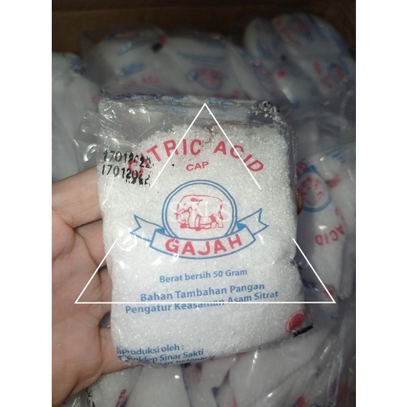 

Citric acid cap gajah (ball) (Garam Asam)