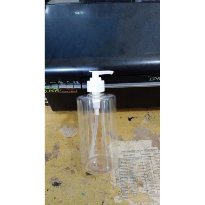 Botol Pump 500ml Bening Bahan Tebal Harga Murah