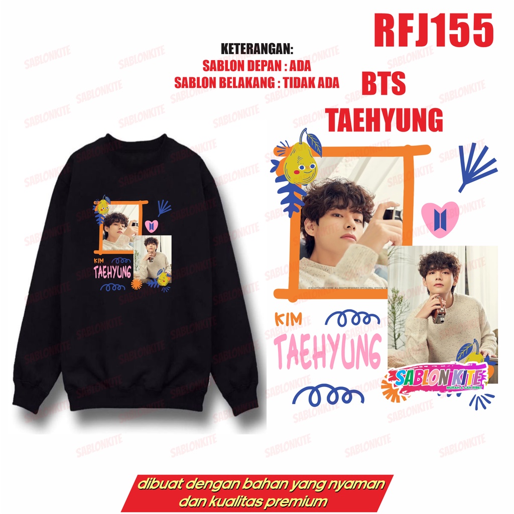 MURAH!!! SWEATER FOTO RFJ155 TAEHYUNG JUNGKOOK JIMIN JHOPE JIN NAMJOON SUGA