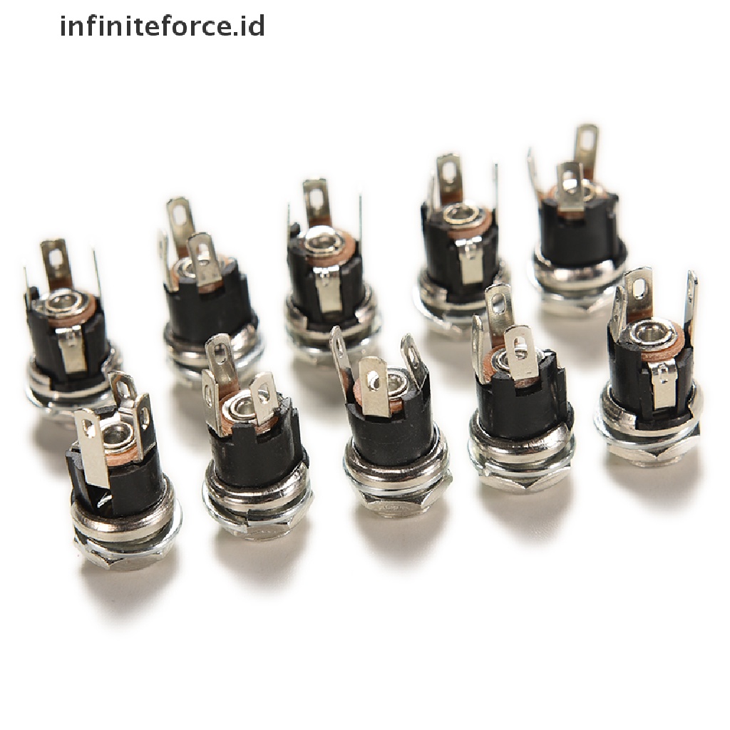 (Infiniteforce.Id) 10pcs Soket Jack Power Supply Dc Female 5.5mm X 5.5mm