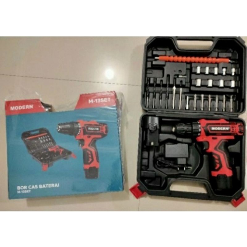 Bor Cas Baterai M-13SET MODERN Bor Cordless