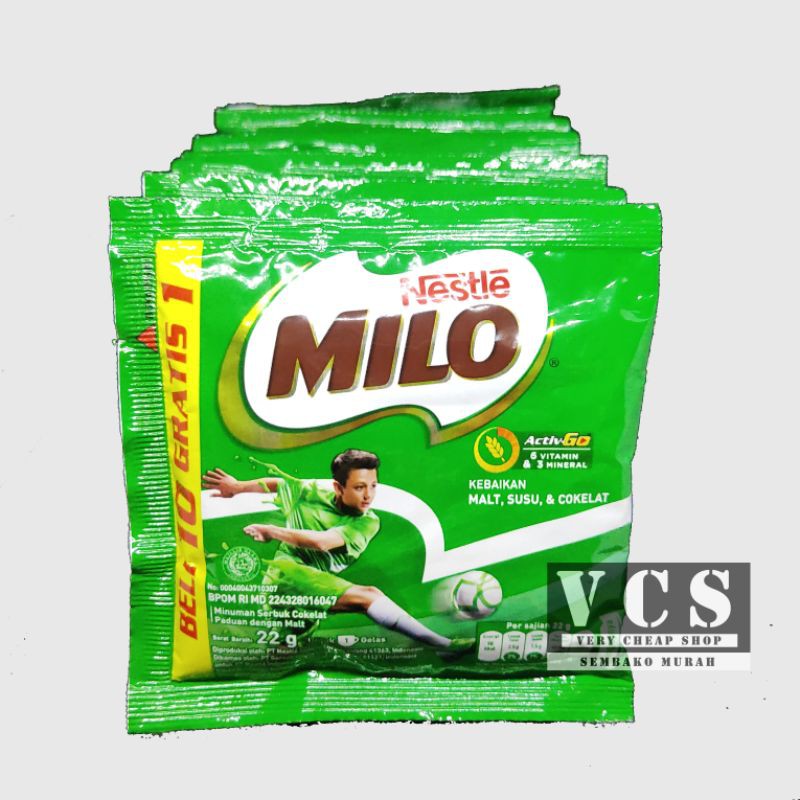 

Susu Milo Sachet 11 X 22gram / 1 Renceng ORIGINAL