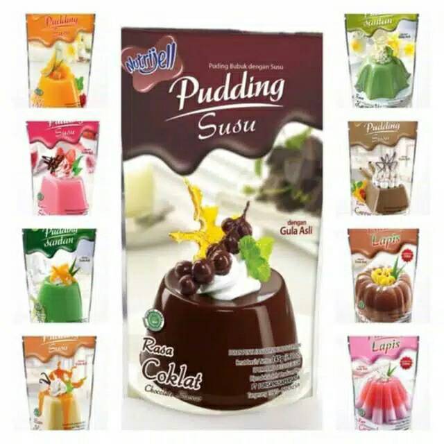 

Nutrijell Pudding Bubuk Susu Aneka Rasa / Nutrijel Puding