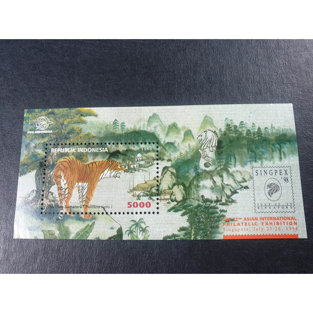 

Perangko Souvenir Sheet The 12th Asian International Philatelic Exhibition Singapore 1998