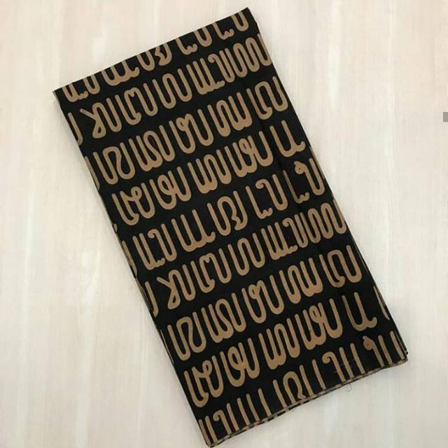(COD) Bayar di Tempat Kain Batik Fashion Aksara Jawa Best Seller